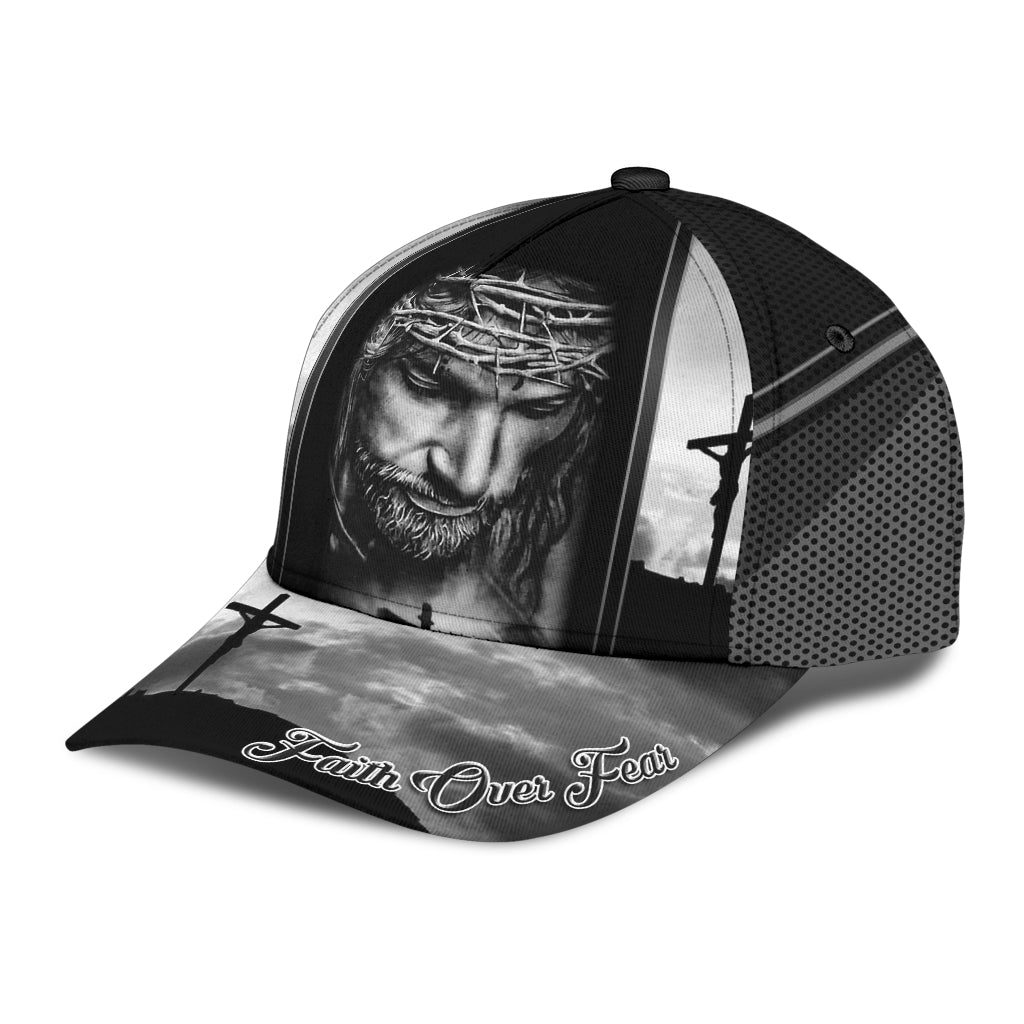 Faith Over Fear Message Classic Cap For Festivals Holidays And Comfortable Everyday Wear