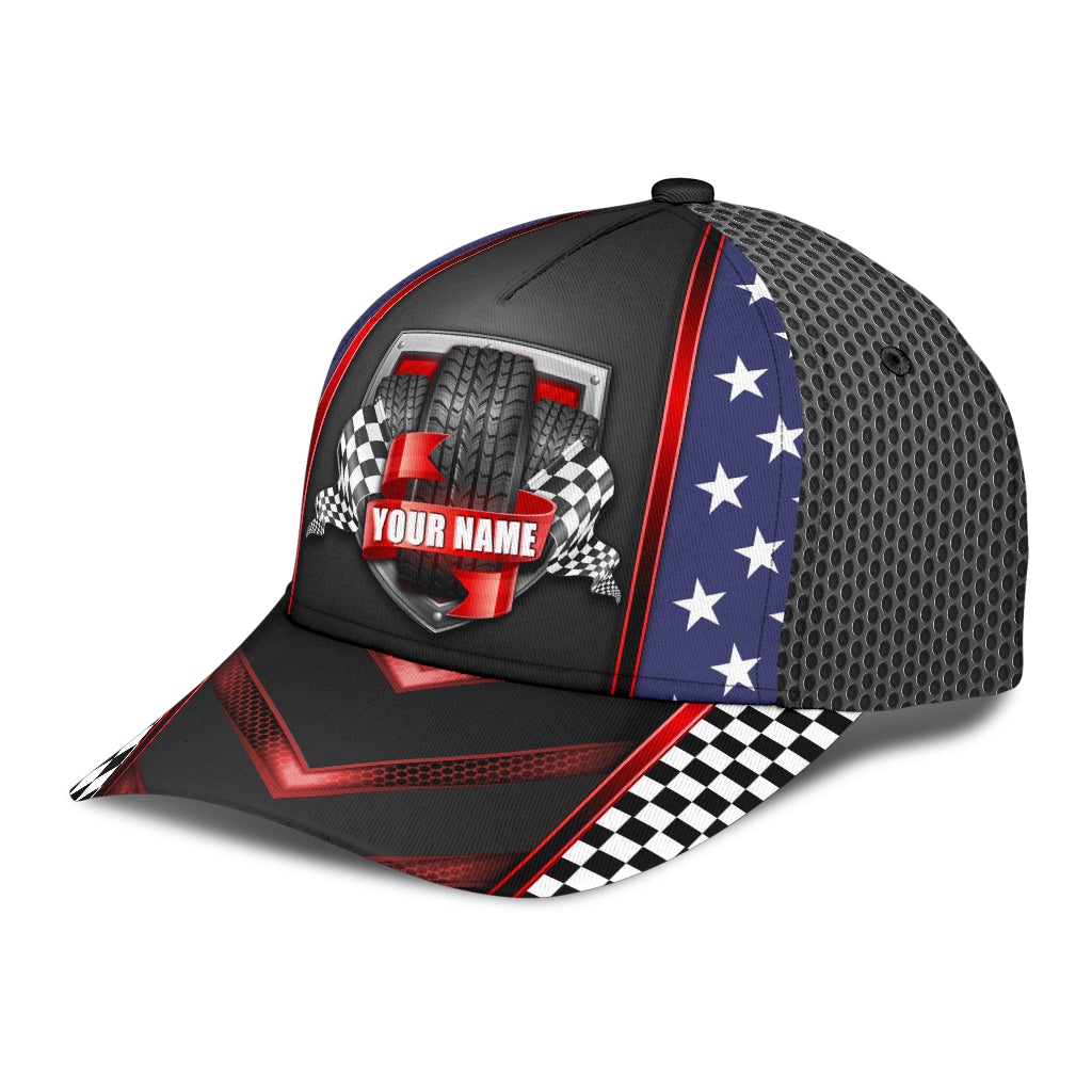 Custom Racing Lover American Classic Cap For Vacation Style Outdoor Activities And Daily Comfort