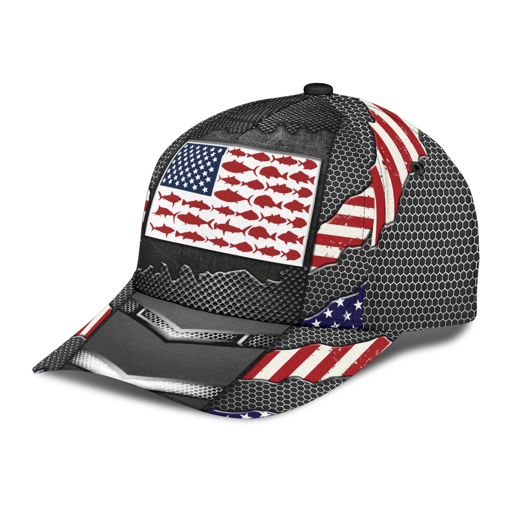 American Fishing Lover Outdoor Classic Cap For Travel Holidays Parties And Relaxed Casual Styling