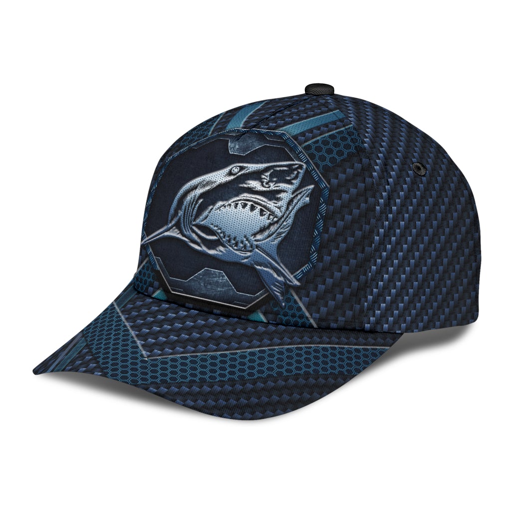 Carbon Shark Ocean Predator Classic Cap For Vacation Style Outdoor Activities And Daily Comfort