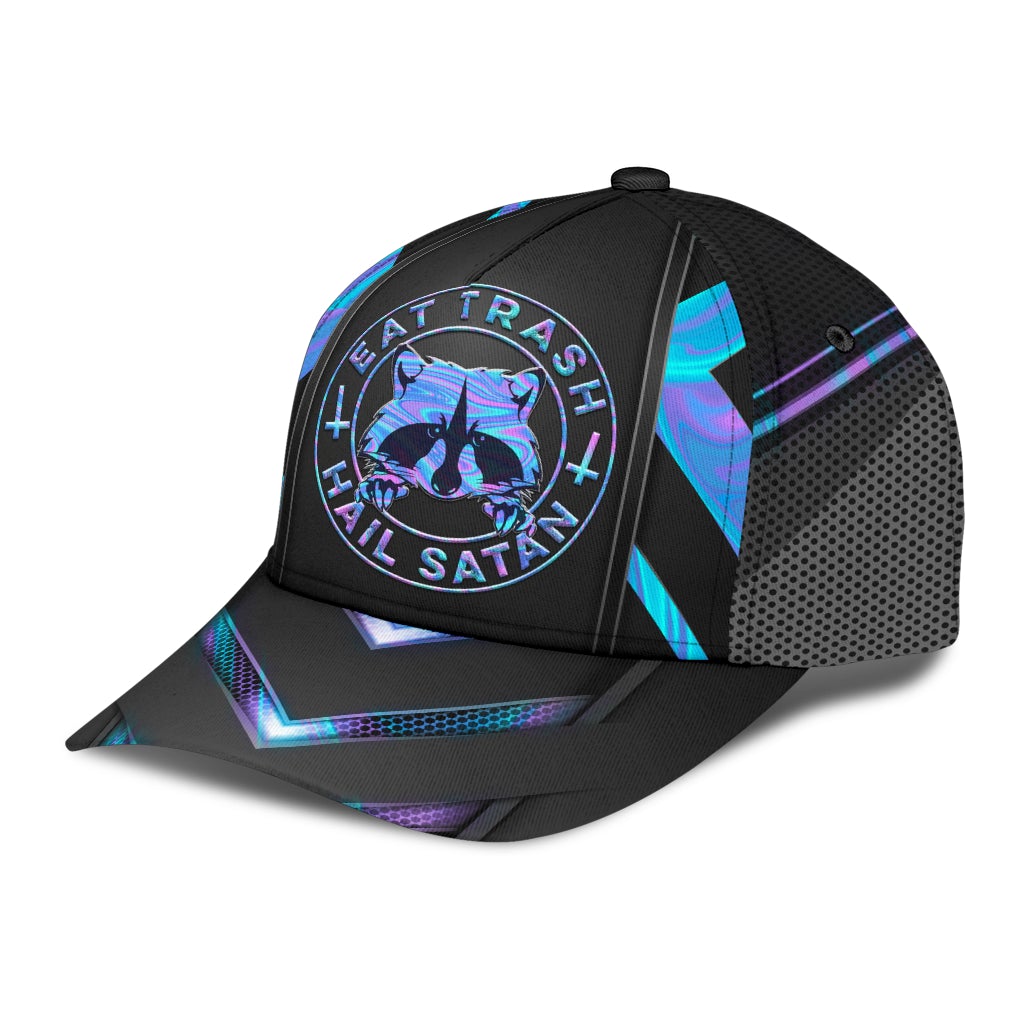Raccoon Hologram Pattern Classic Cap For Daily Comfort Outdoor Fun And Weekend Vacations