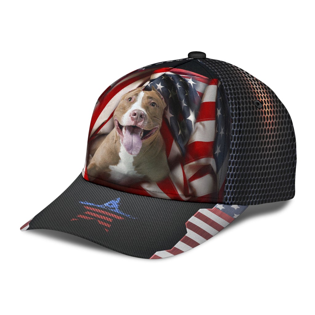 American Pitbull Strong Dog Classic Cap For Vacation Style Outdoor Activities And Daily Comfort