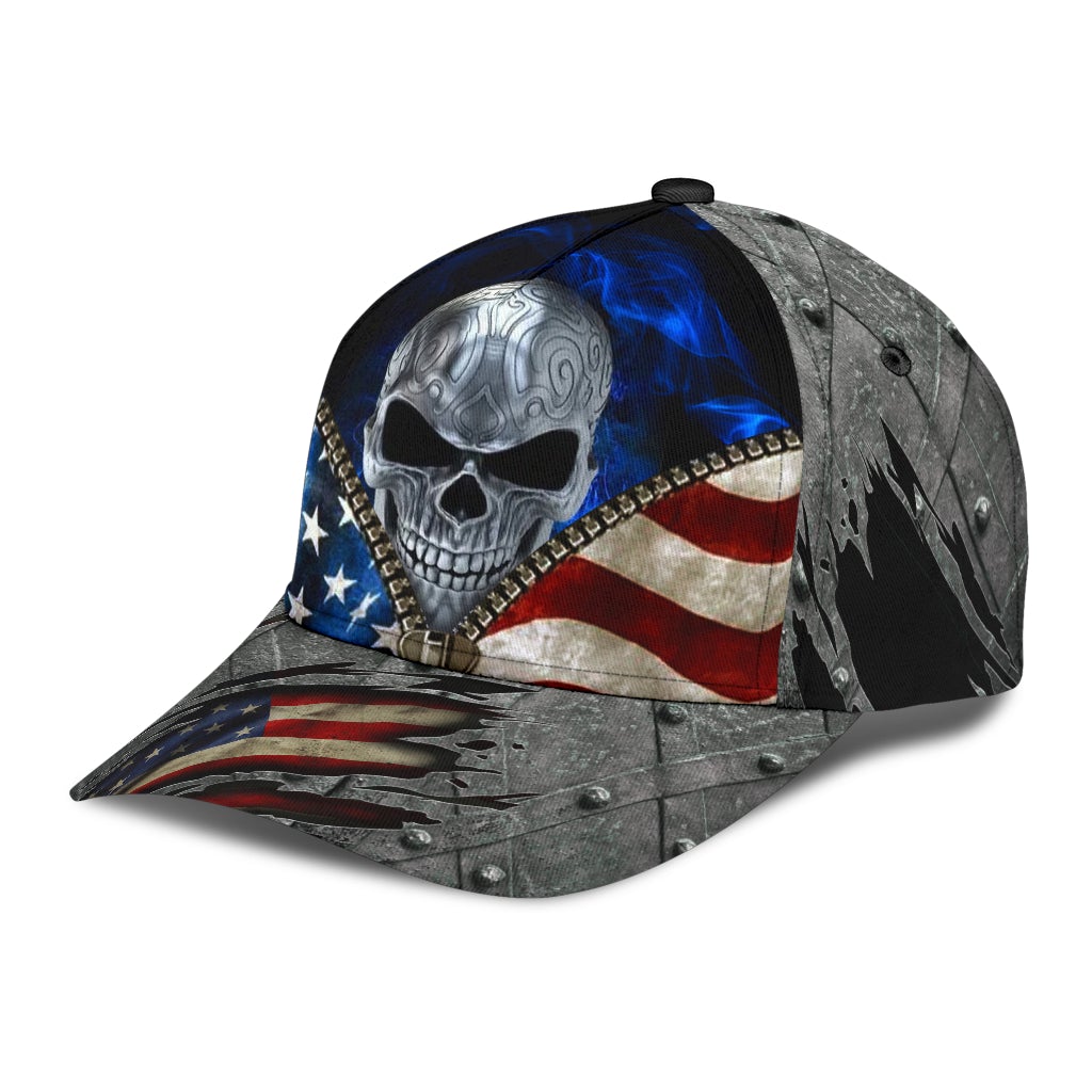 Skull Love American Patriot Classic Cap For Travel Holidays Parties And Relaxed Casual Styling