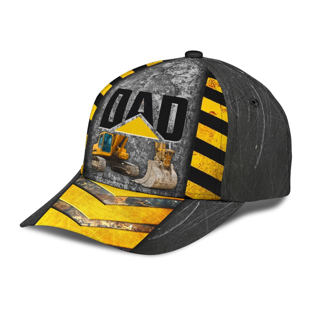 My Dad Is Excavator Family Humor Classic Cap For Casual Travel Parties And Comfortable Outdoor Wear