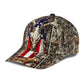 Deer Hunting Camo Pattern Classic Cap For Weekend Travel Outdoor Events And Casual Outfits