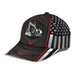 Excavator Red Flag Carbon Classic Cap For Outdoor Events Beach Travel And Relaxed Daily Style