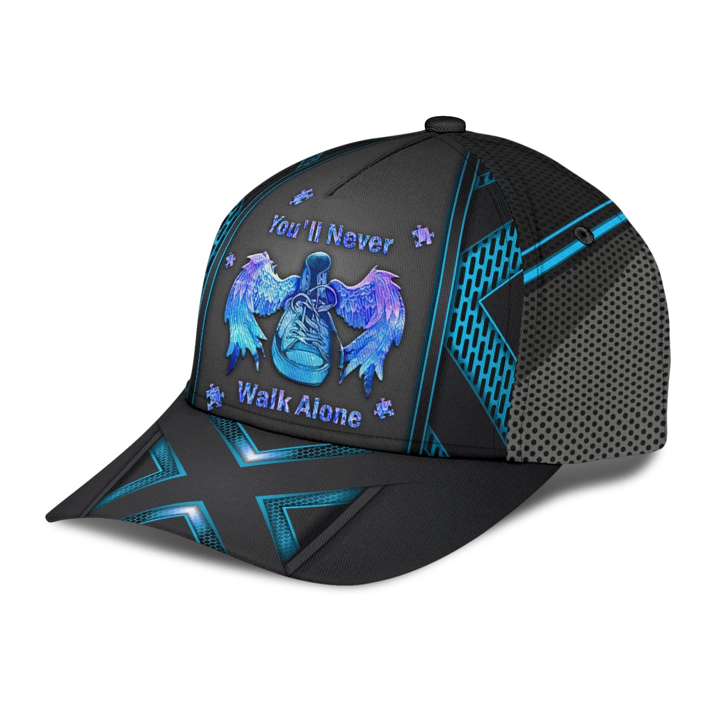 Autism Never Walk Alone Classic Cap For Holiday Trips Daily Outfits And Thoughtful Gifting