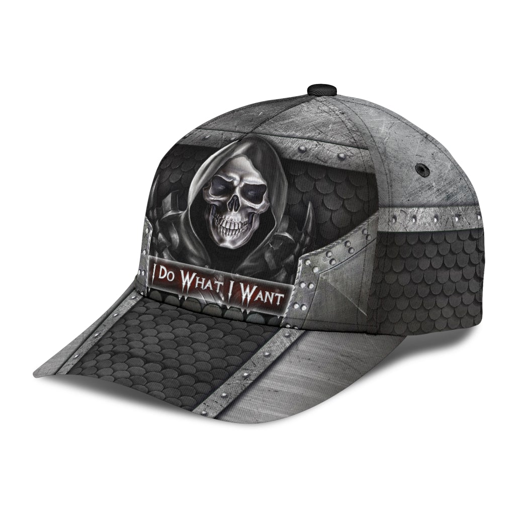 Skull I Do What Want Classic Cap For Daily Wear Travel And Outdoor Activities