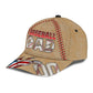 Custom Love Baseball Dad Personalized Number Classic Cap For Travel Adventures Weekend Wear And Casual Style