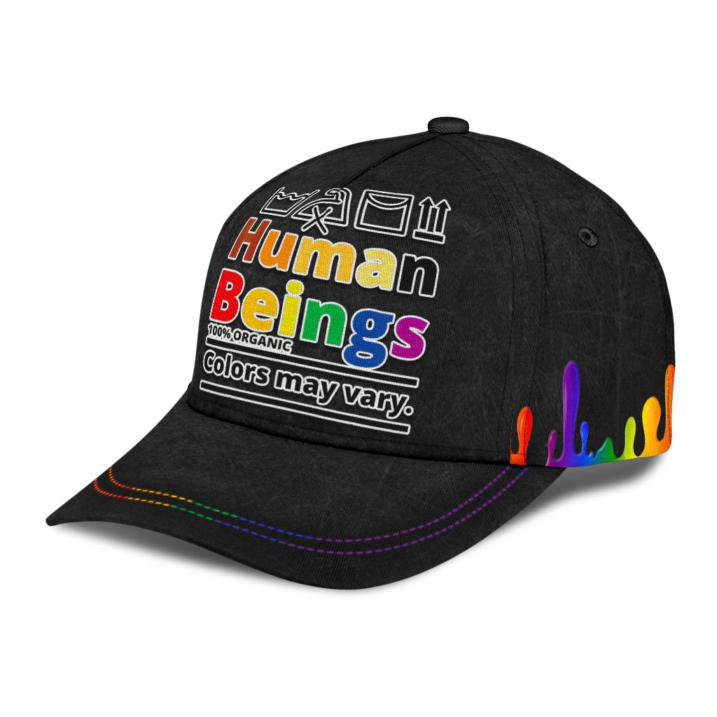 Pride Human Beings Equality Classic Cap For Casual Styling Holiday Travel And Weekend Adventures