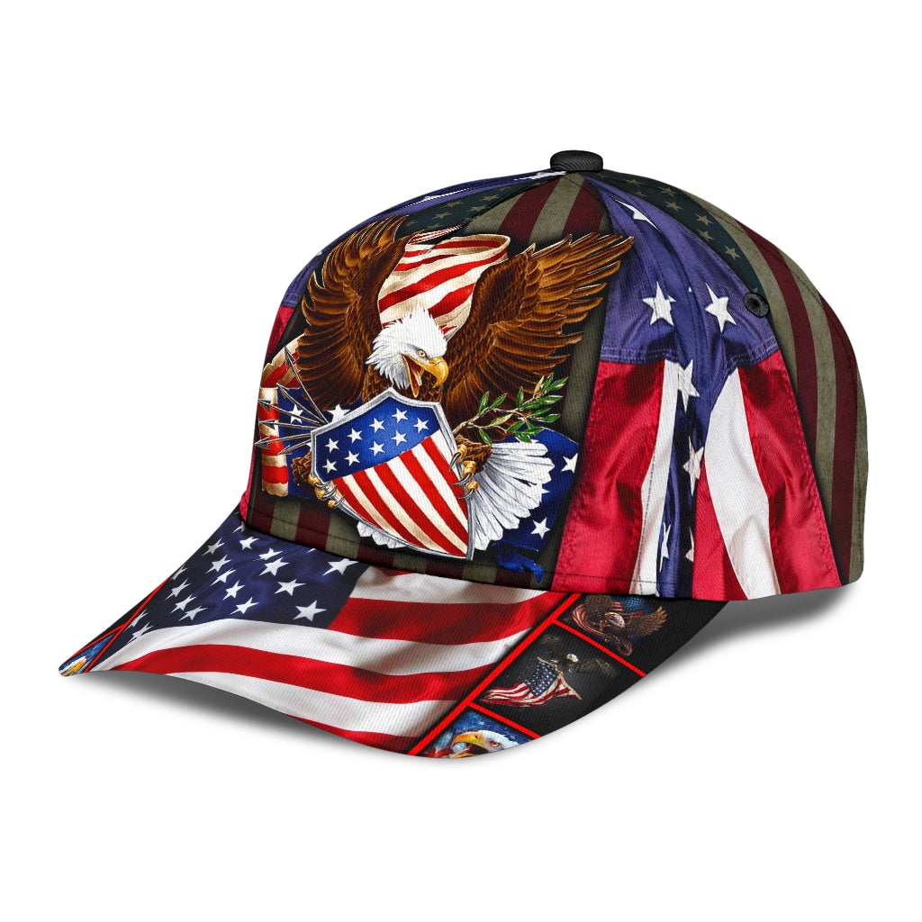 Eagle American Flag Patriotic Classic Cap For Weekend Adventures Festivals And Gift Giving