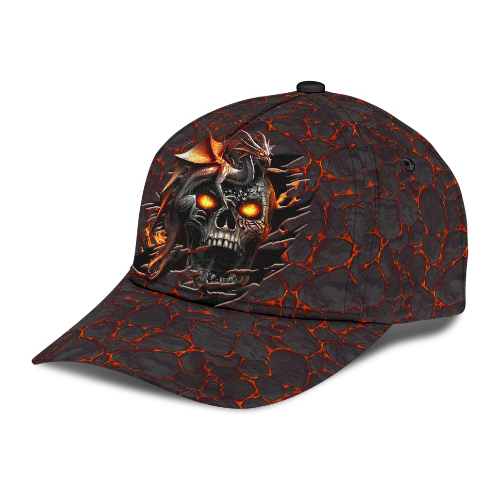 Skull Dragon Fire Fantasy Classic Cap For Casual Gatherings Travel And Thoughtful Gift Giving