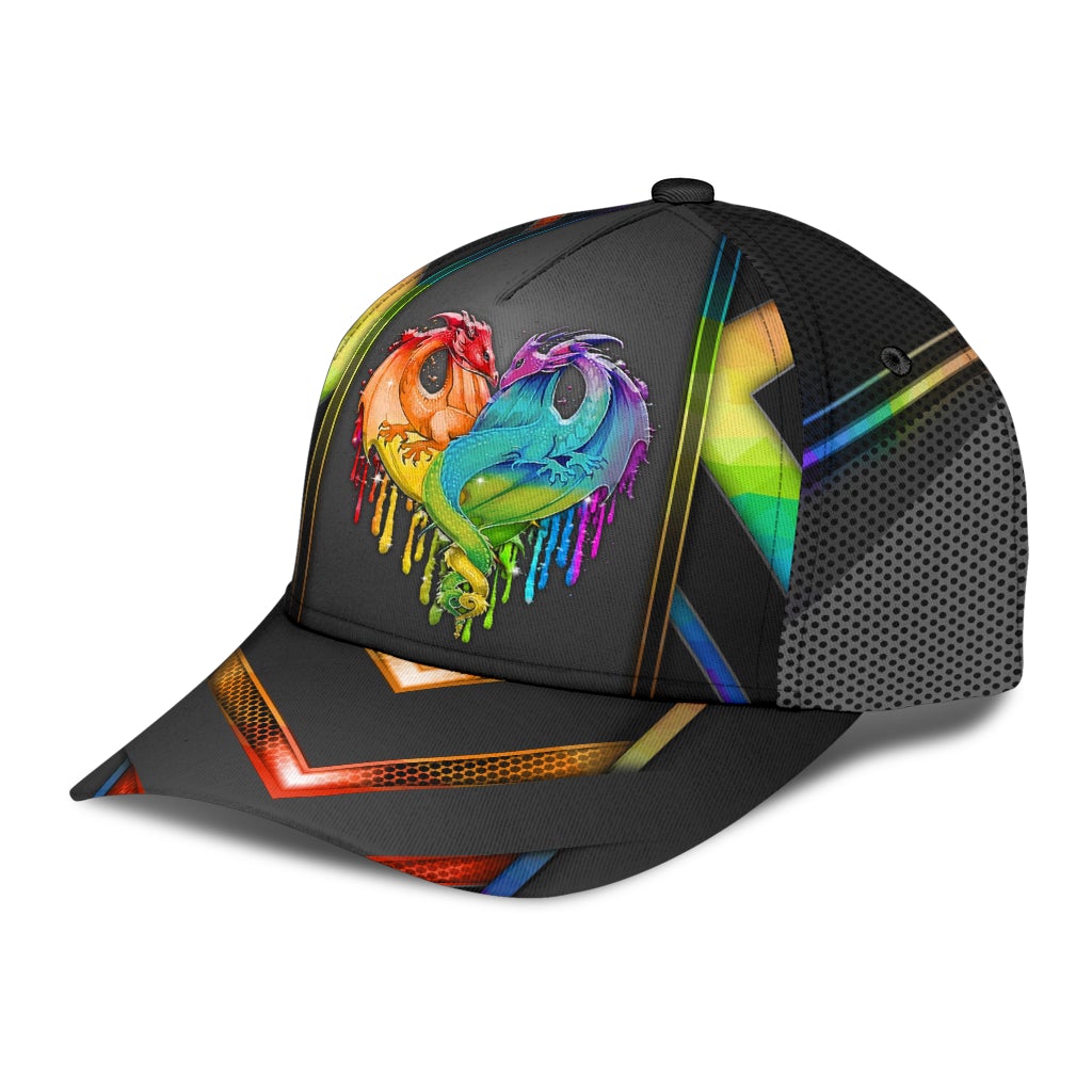 Love Is Love Dragon Pride Classic Cap For Daily Comfort Outdoor Fun And Weekend Vacations