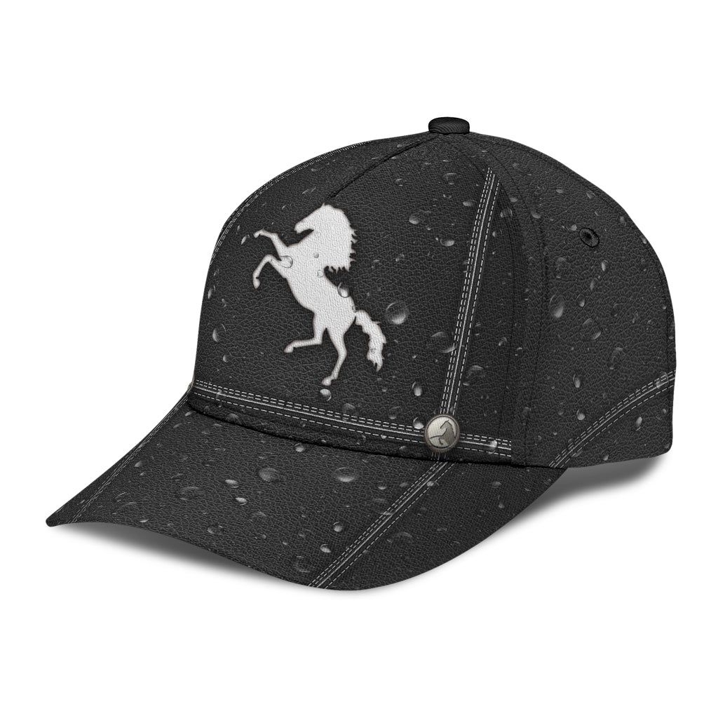 Horse Drops Water Nature Classic Cap For Holiday Adventures Parties And Comfortable Styling