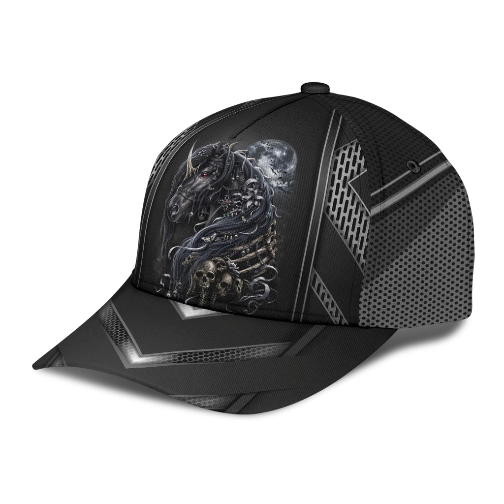Unicorn Skull Fantasy Classic Cap For Beach Outings Holidays And Thoughtful Everyday Style