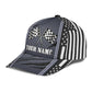 Custom Racing Net Pattern Personalized Name Classic Cap For Coastal Trips Outdoor Activities And Gift Giving