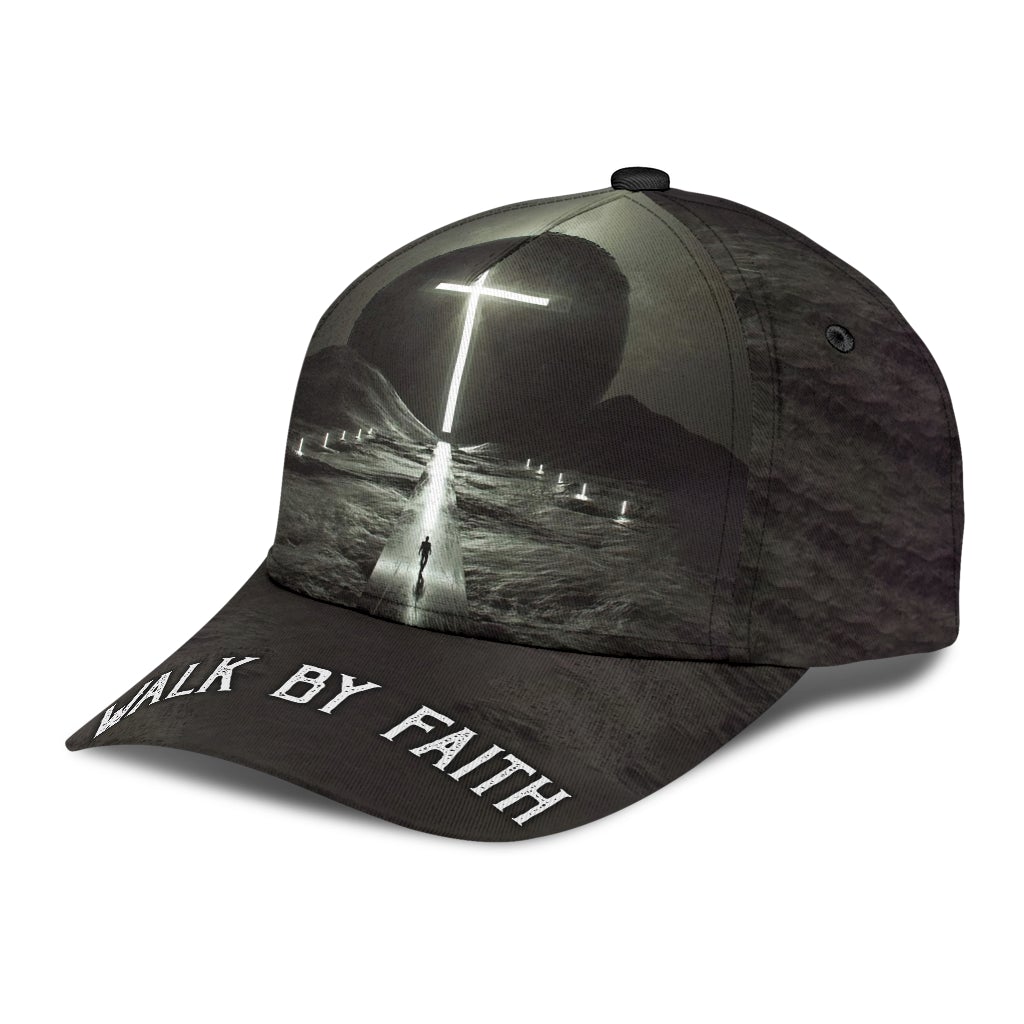 Walk By Faith Black Classic Cap For Travel Holidays Parties And Relaxed Casual Styling