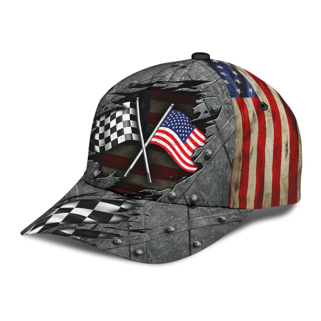 Love American Racing Crack Pattern Classic Cap For Weekend Outings Holidays And Thoughtful Gifting