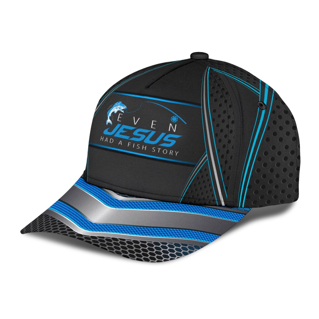 Fishing Faith Fish Story Classic Cap For Everyday Accessories Vacations And Outdoor Fun
