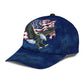 Eagle Blue Freedom Bird Classic Cap For Everyday Wear Vacations And Seasonal Activities