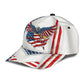 Custom Proud American Eagle Personalized Name Classic Cap For Daily Styling Weekend Travel And Outdoor Activities
