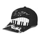 Piano Music Lover Artistic Classic Cap For Everyday Accessories Vacations And Outdoor Fun