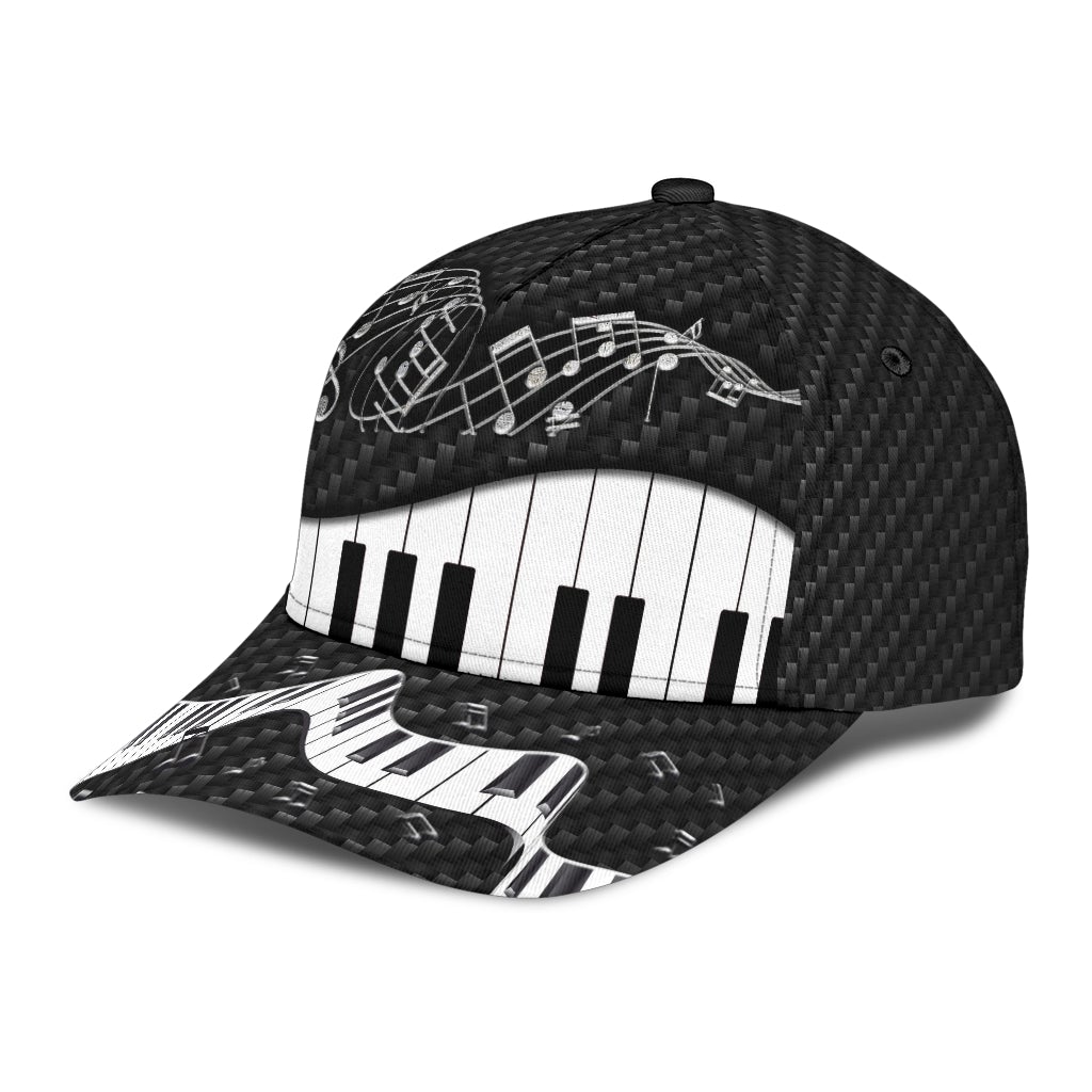 Piano Music Lover Artistic Classic Cap For Everyday Accessories Vacations And Outdoor Fun