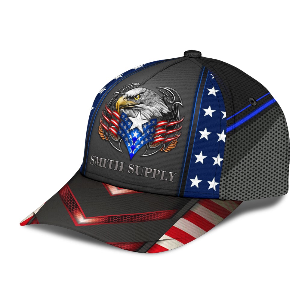 Smith Supply Eagle American Patriotic Classic Cap For Seasonal Outings Outdoor Adventures And Daily Wear