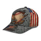 Baseball Crack US Flag Classic Cap For Weekend Outings Holidays And Thoughtful Gifting