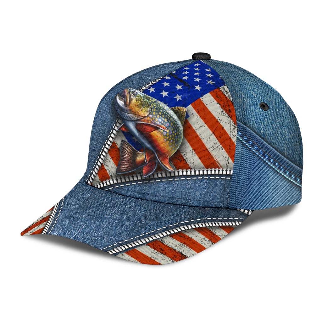 Fishing Zipper American Flag Classic Cap For Festivals Vacations Outdoor Fun And Daily Comfort