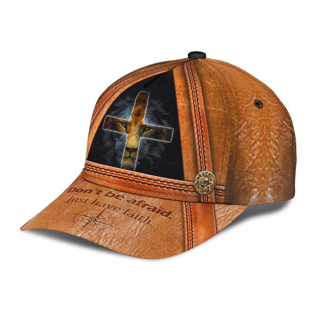Lion Just Have Faith Classic Cap For Comfortable Daily Wear Travel And Weekend Outings