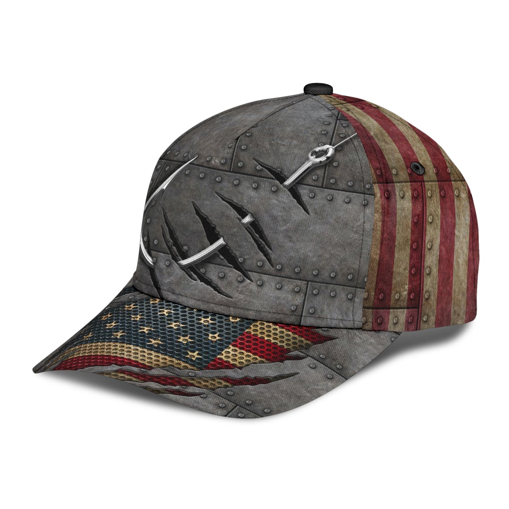 Fishing Iron American Classic Cap For Everyday Accessories Vacations And Outdoor Fun