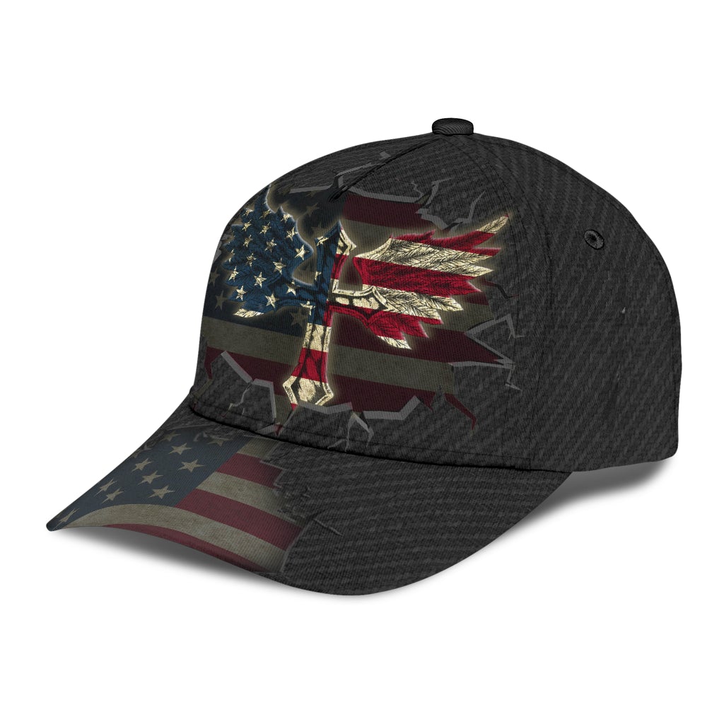 American Wings Freedom Eagle Classic Cap For Vacations Festivals Parties And Everyday Outfits