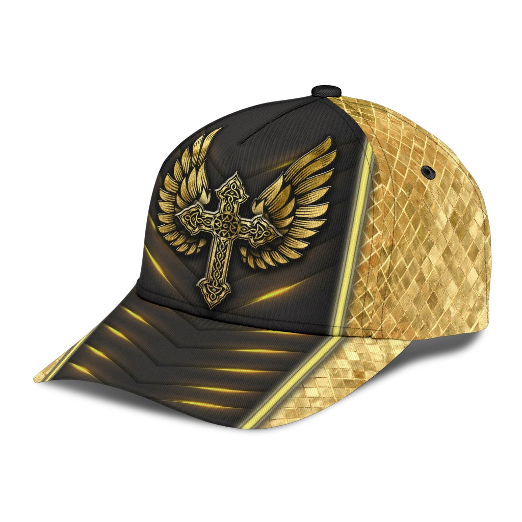 Faith Cross Angel Wings Classic Cap For Vacation Style Outdoor Activities And Daily Comfort