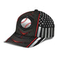 Baseball Red Flag Carbon Classic Cap For Comfortable Daily Wear Travel And Weekend Outings