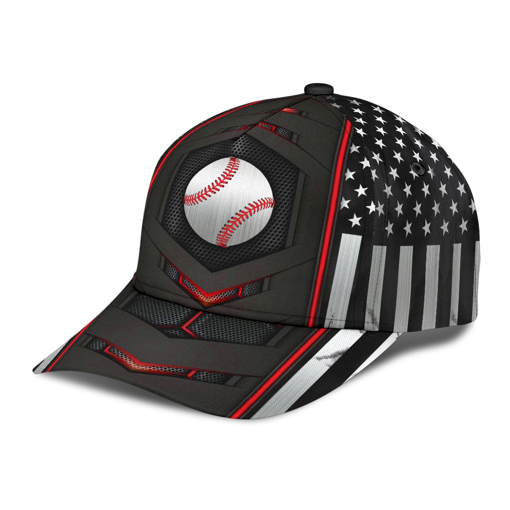 Baseball Red Flag Carbon Classic Cap For Comfortable Daily Wear Travel And Weekend Outings