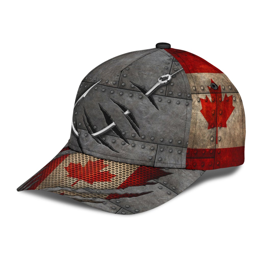 Fishing Canada Flag Outdoor Classic Cap For Holiday Trips Daily Outfits And Thoughtful Gifting