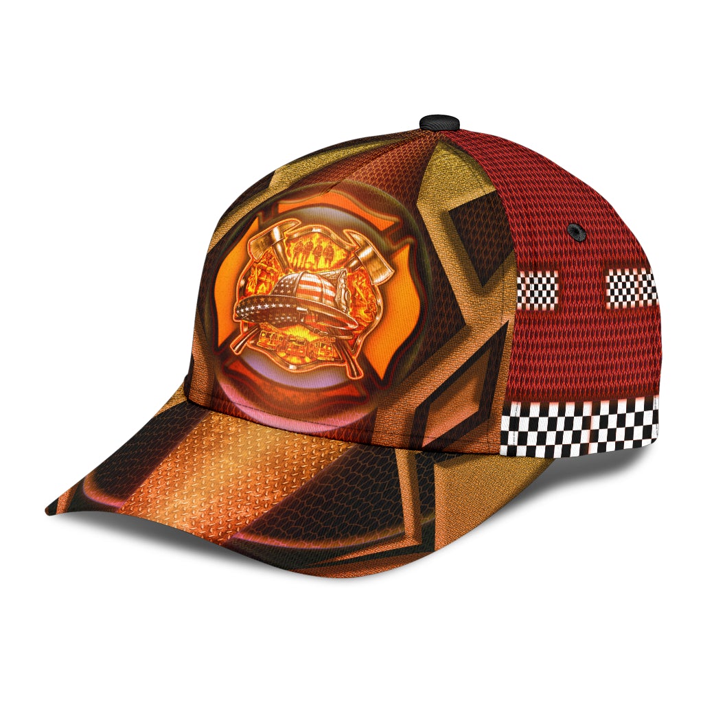 Back The Red Firefighter Classic Cap For Seasonal Outings Outdoor Adventures And Daily Wear