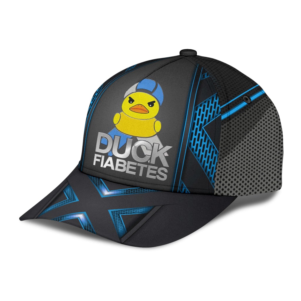 Duck Diabetes Awareness Classic Cap For Summer Activities Vacations And Comfortable Daily Wear