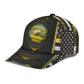 Fishing Camo US Flag Yellow Classic Cap For Travel Adventures Weekend Wear And Casual Style