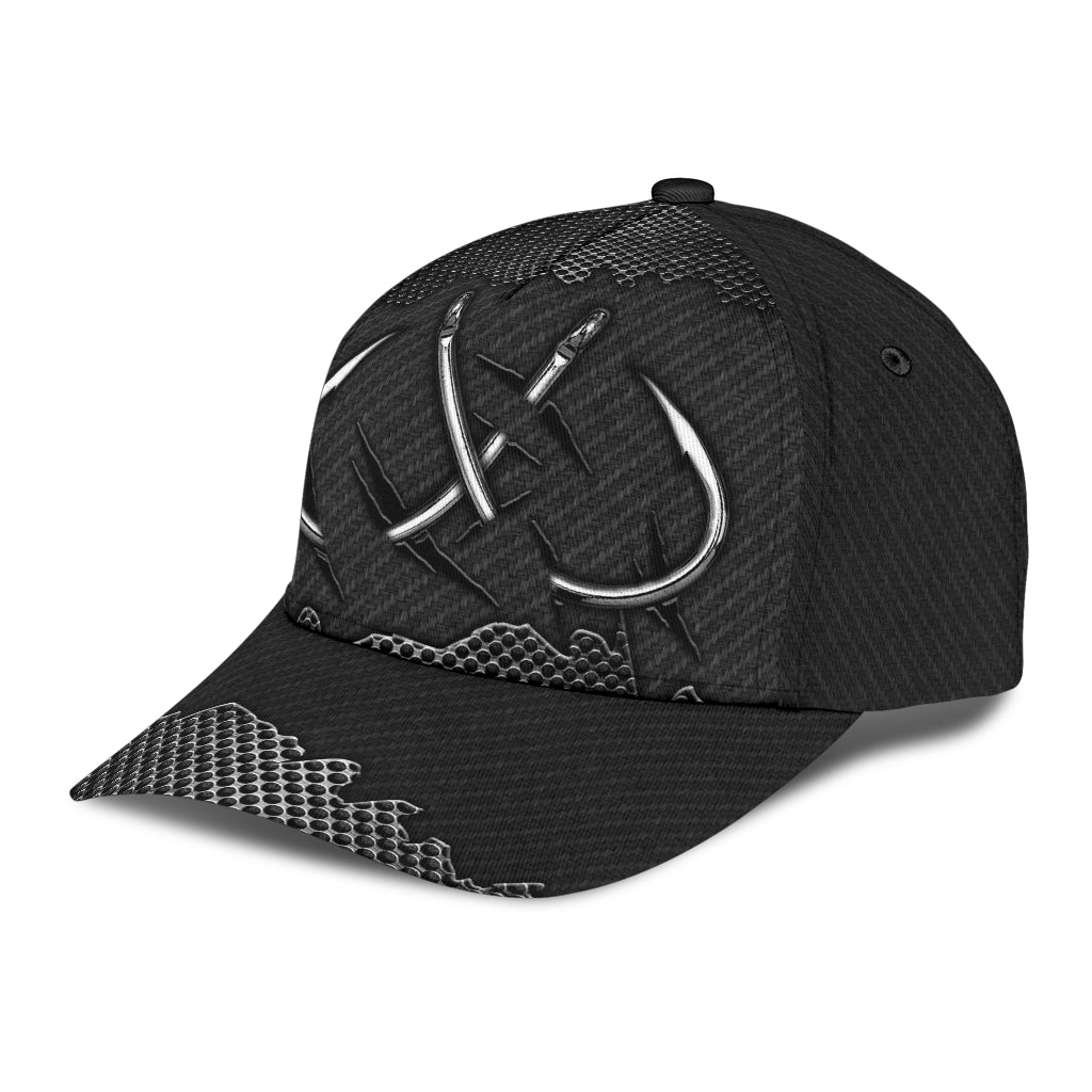 Stainless Fishing Hook Angler Classic Cap For Weekend Travel Outdoor Events And Casual Outfits