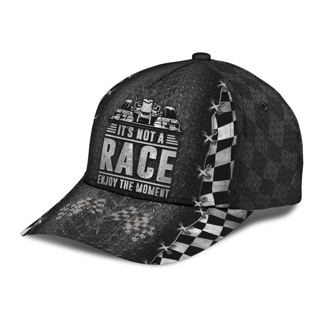 Racing It S Not A Race Enjoy The Moment Classic Cap For Summer Vacations Parties And Outdoor Events