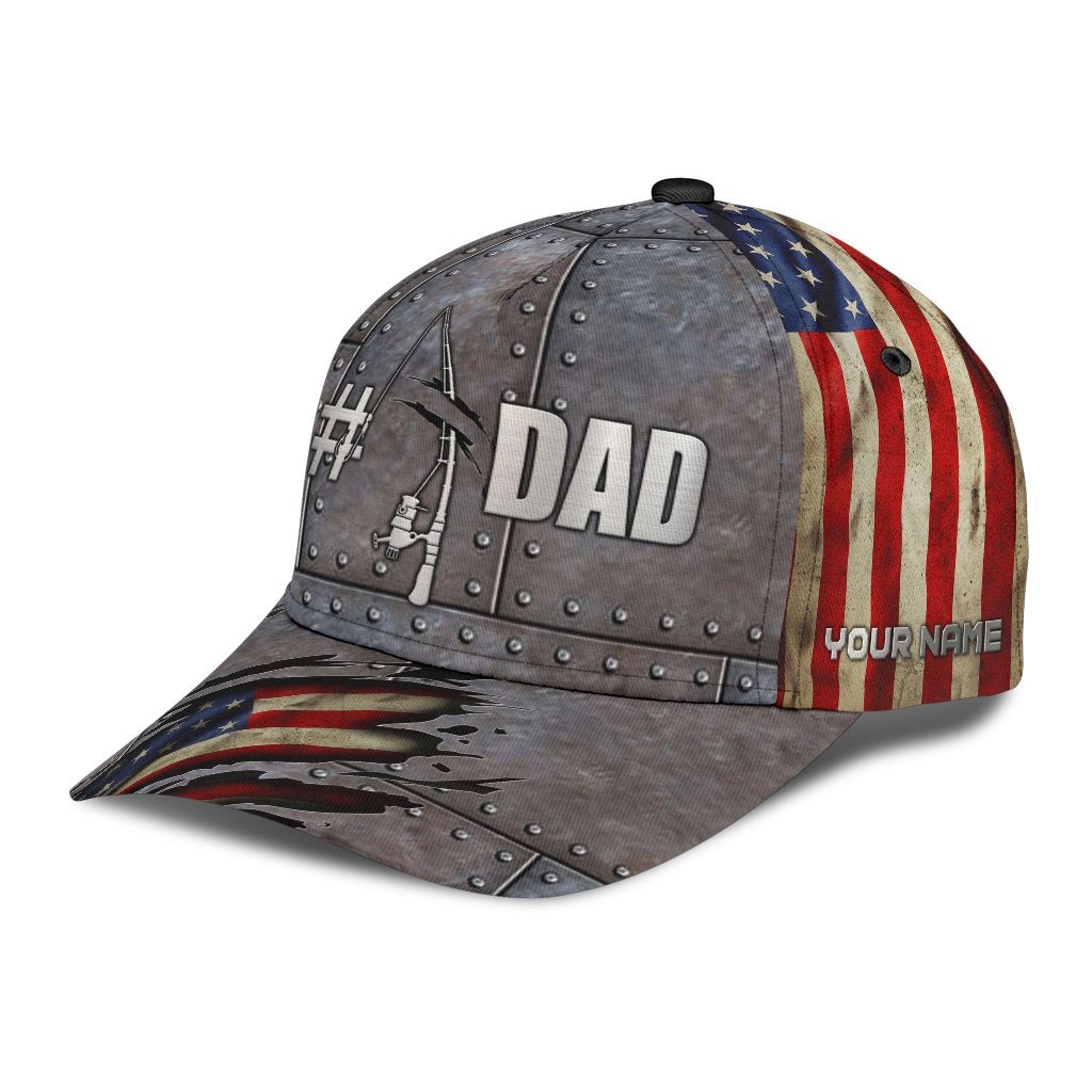 Custom Fishing Number Dad Fathers Day Gift Classic Cap For Holiday Adventures Parties And Comfortable Styling