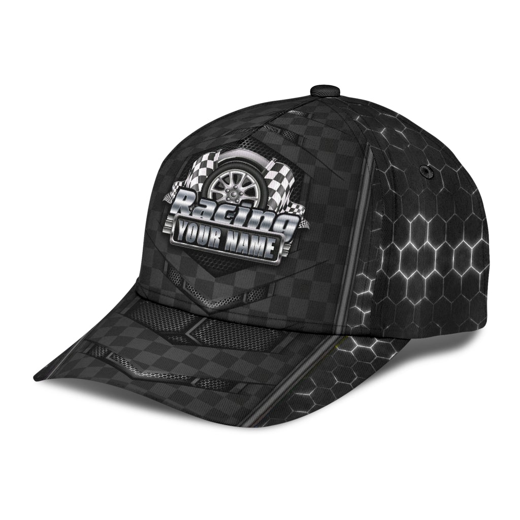 Custom Racing Lover Black Style Personalized Classic Cap For Casual Outfits Vacations And Everyday Styling