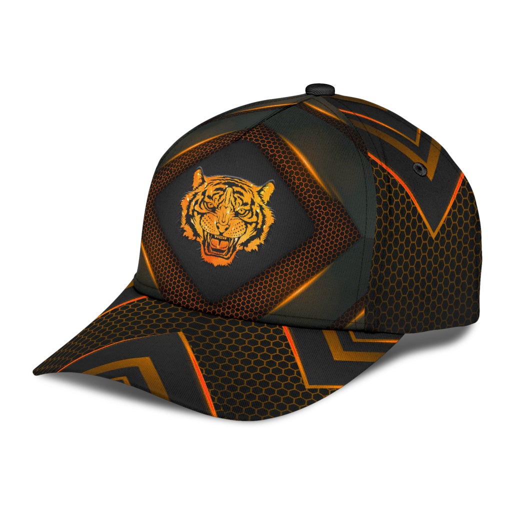 Tiger Carbon Pattern Classic Cap For Beach Days Travel And Relaxed Everyday Outfits