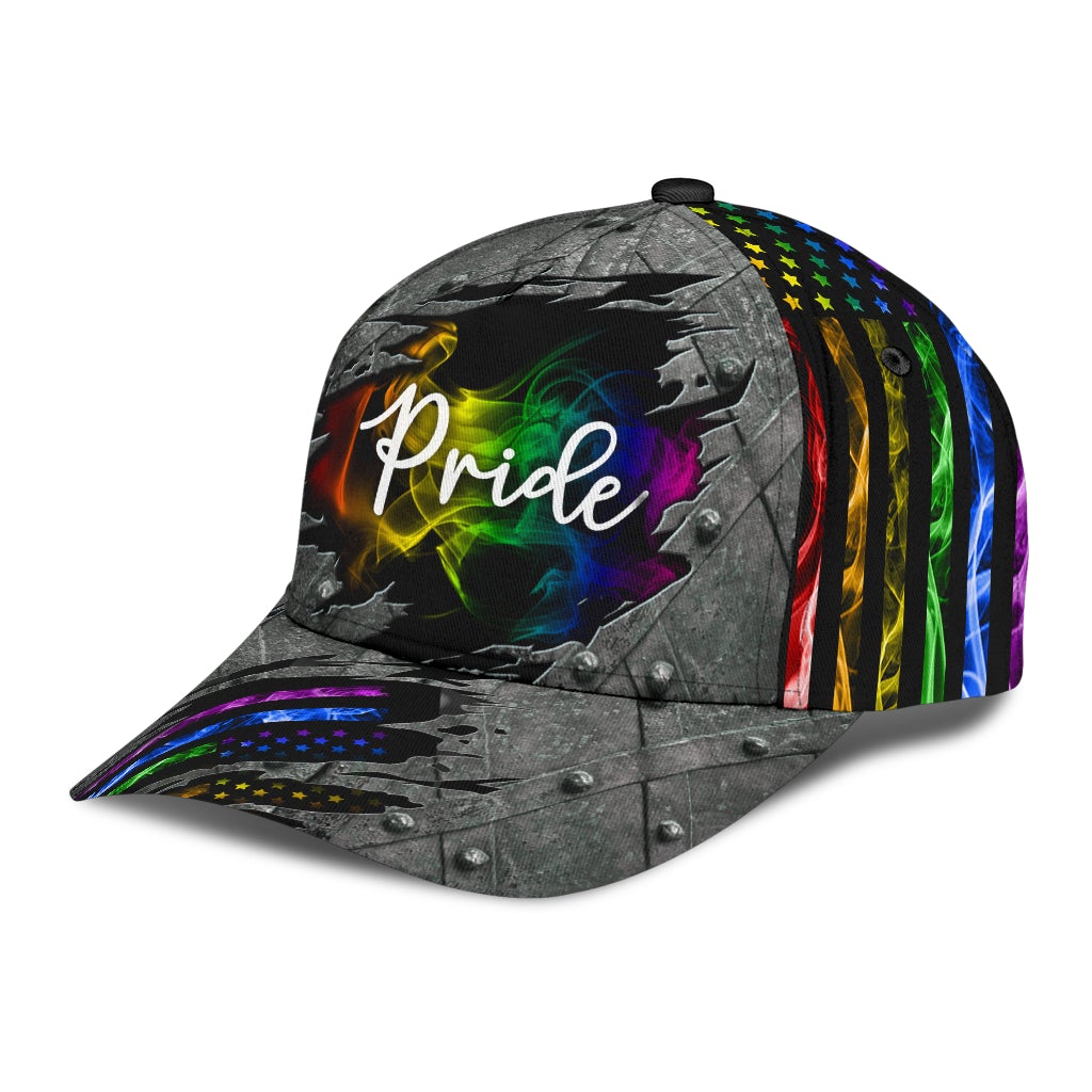 Pride Smoke Vintage Classic Cap For Summer Vacations Parties And Outdoor Events