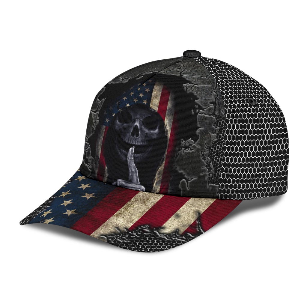 Crack Skull American Classic Cap For Casual Styling Holiday Travel And Weekend Adventures