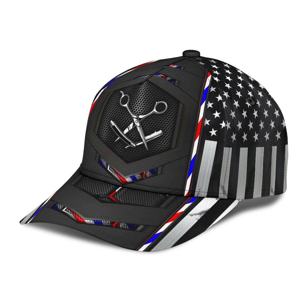 Barber Flag Carbon Professional Classic Cap For Holiday Adventures Parties And Comfortable Styling