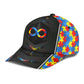 Autism Awareness Carbon Support Classic Cap For Travel Adventures Weekend Wear And Casual Style