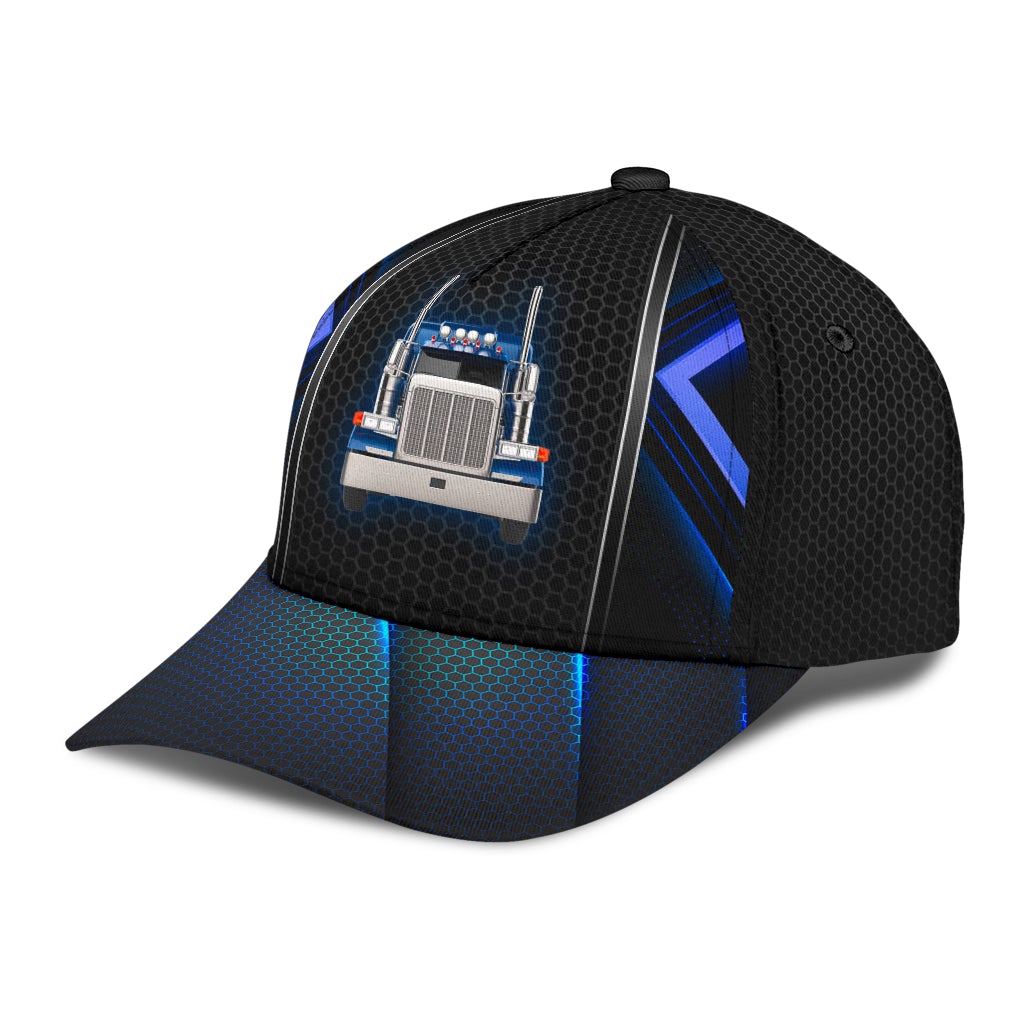 Cool Truck Driver Lifestyle Blue Edition Classic Cap For Casual Travel Parties And Comfortable Outdoor Wear
